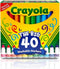 Crayola Ultra Clean Washable Markers (40ct), Coloring Markers for Kids