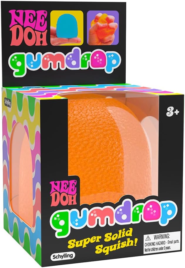 Schylling NeeDoh - Gumdrop - Soft Sensory Fidget Toy - Collectible Stress Balls