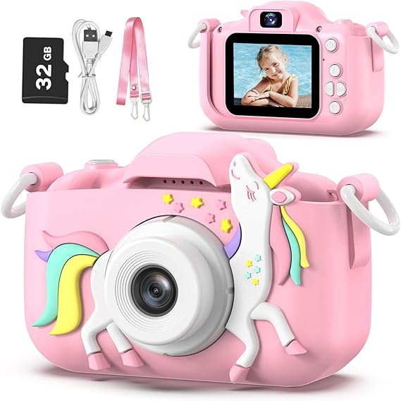 Goopow Kids Camera Toys for 3-8 Year Old Girls Boys,Children Digital Video Camera