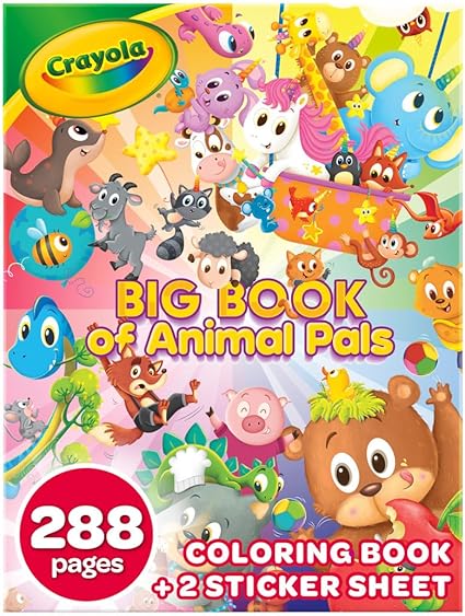 Crayola Coloring Book, Big Book of Animal Pals, 288 Coloring Pages