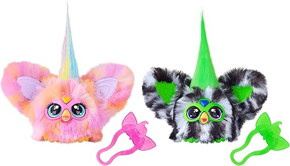 Furby Furblets Fierce & Fabulous 2 Pack, Greenie-Meanie & May-May with 45 Sounds