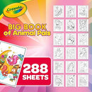 Crayola Coloring Book, Big Book of Animal Pals, 288 Coloring Pages