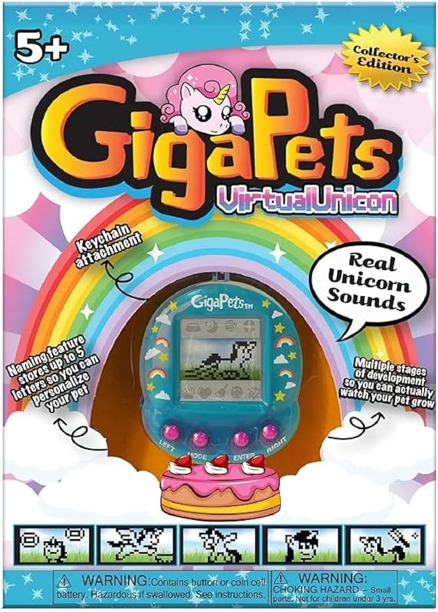 Giga Pets Angelic Unicorn Digital Pet Interactive Toy, Upgraded Collector’s Edition