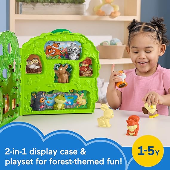 Fisher-Price Little People Toddler Toy Forest Friends Carry Case Playset