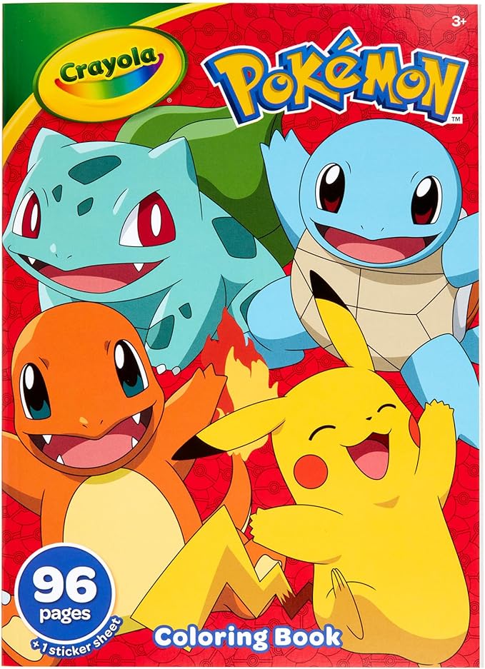 CRAYOLA Pokemon, 96 Pages Coloring Book