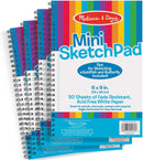 Melissa & Doug Mini-Sketch Spiral-Bound Pad (6 x 9 inches) - 4-Pack